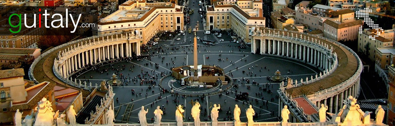 Rome - Place Saint-Pierre - St. Peter square - Travel to Italy
